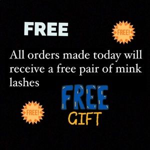 Free mink lashes with every order